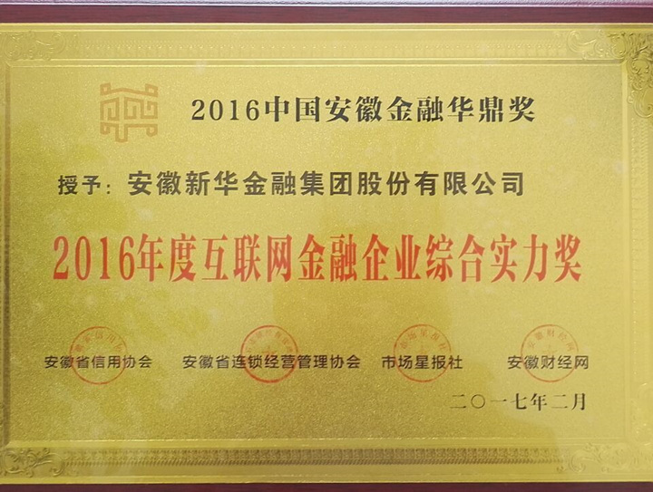 YH533388银河金融集团 荣膺2016年度互联网金融企业综合实力奖